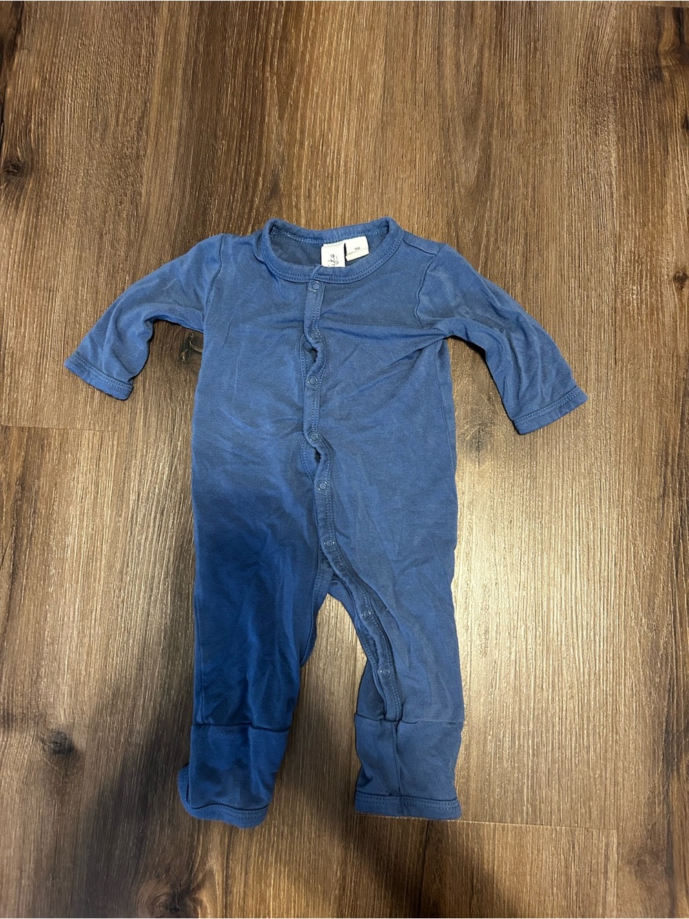Kyte Baby Blue One-Piece Footless Romper - Soft Cotton